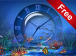 Aquatic Clock Screensaver - Windows 10 Clock Screensavers