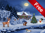 Christmas Evening Screensaver - Windows 10 Cartoon Screensavers