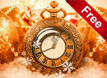 Holiday Clock Screensaver - Windows 10 Winter Screensavers