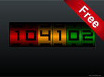 Numeric Clock Screensaver - Free Windows 10 Screensaver