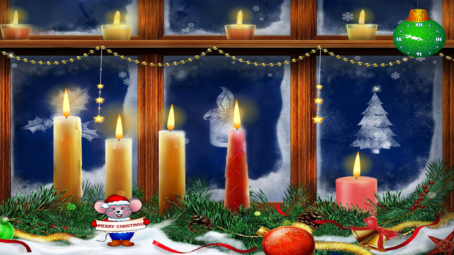 Windows 10 New Christmas Scrensaver - Christmas Candles Screensaver