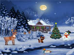 Christmas Evening Screensaver - Free Christmas Screensaver for Windows - Screenshot 1