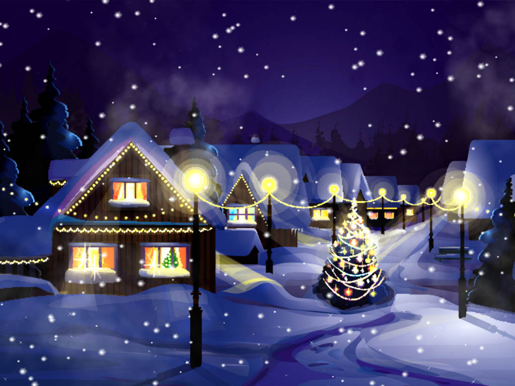 animated snow falling christmas