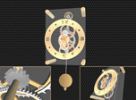 Pendulum Clock 3D Screensaver - Windows 10 3D Clock Screensaver - Screenshot 2