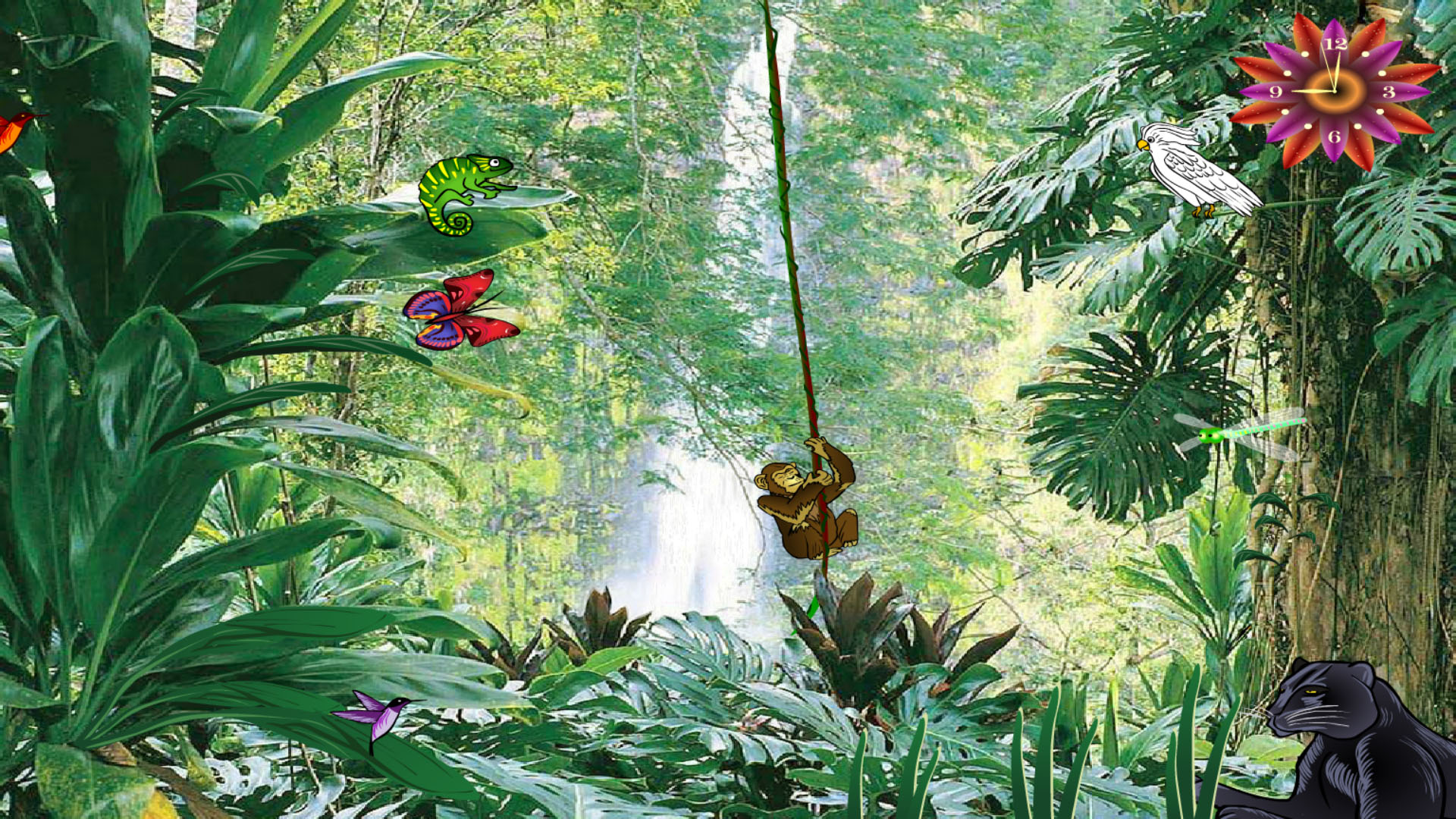 Windows 10 Jungle Screensaver - Jungle Falls Screensaver