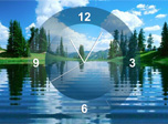 Lake Clock Screensaver - Free Clock Screensaver for Windows 10 - Screenshot 1