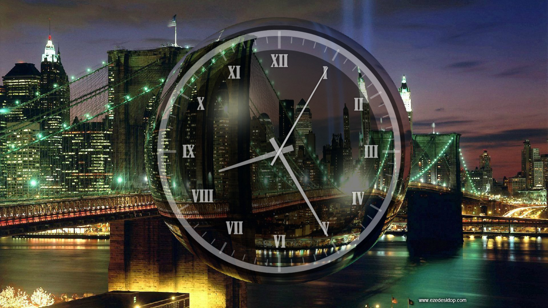 how to get an analog clock on windows 10 desktop