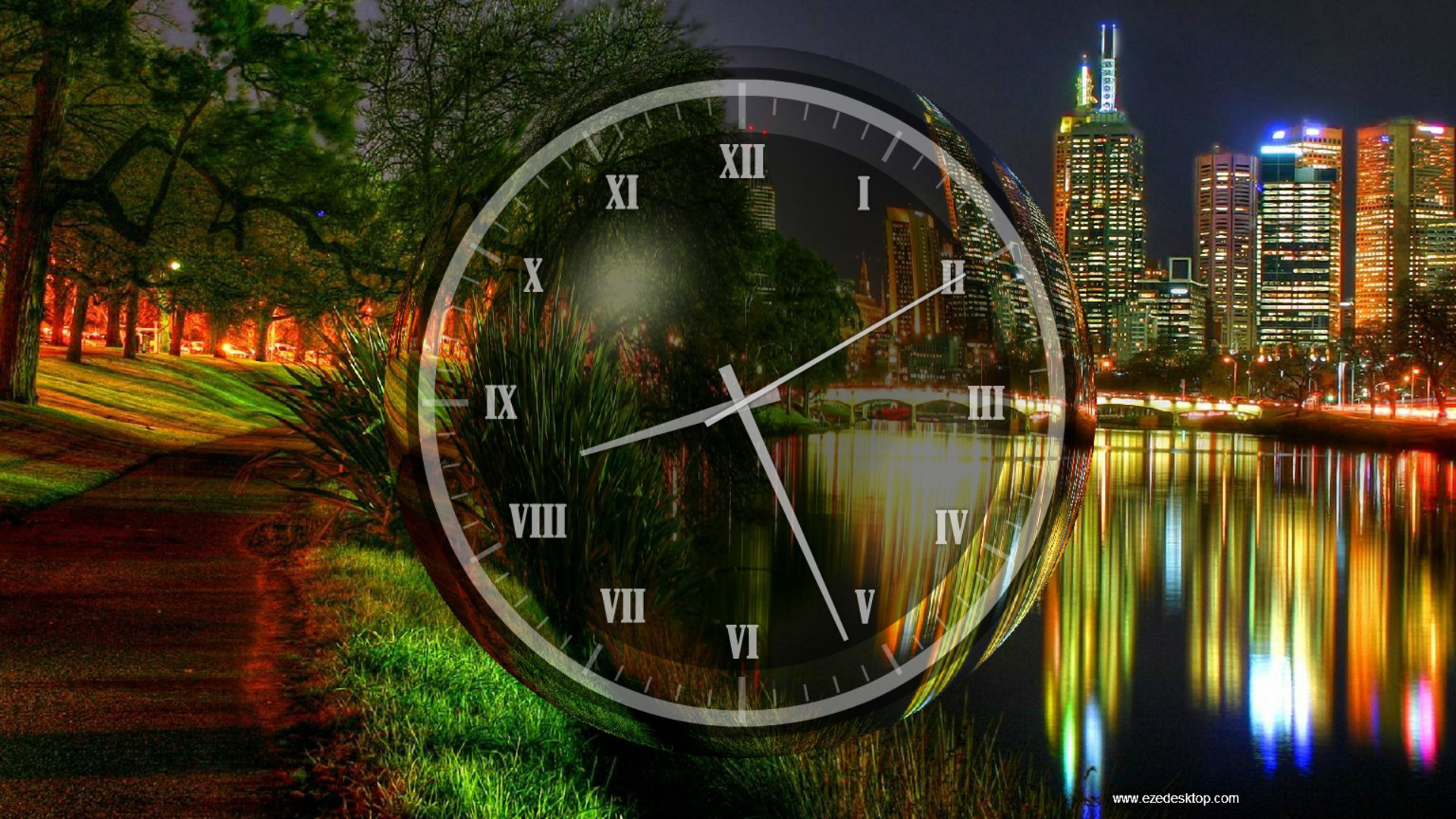 Windows 10 Analog Clock Screensaver - New York Clock Screensaver