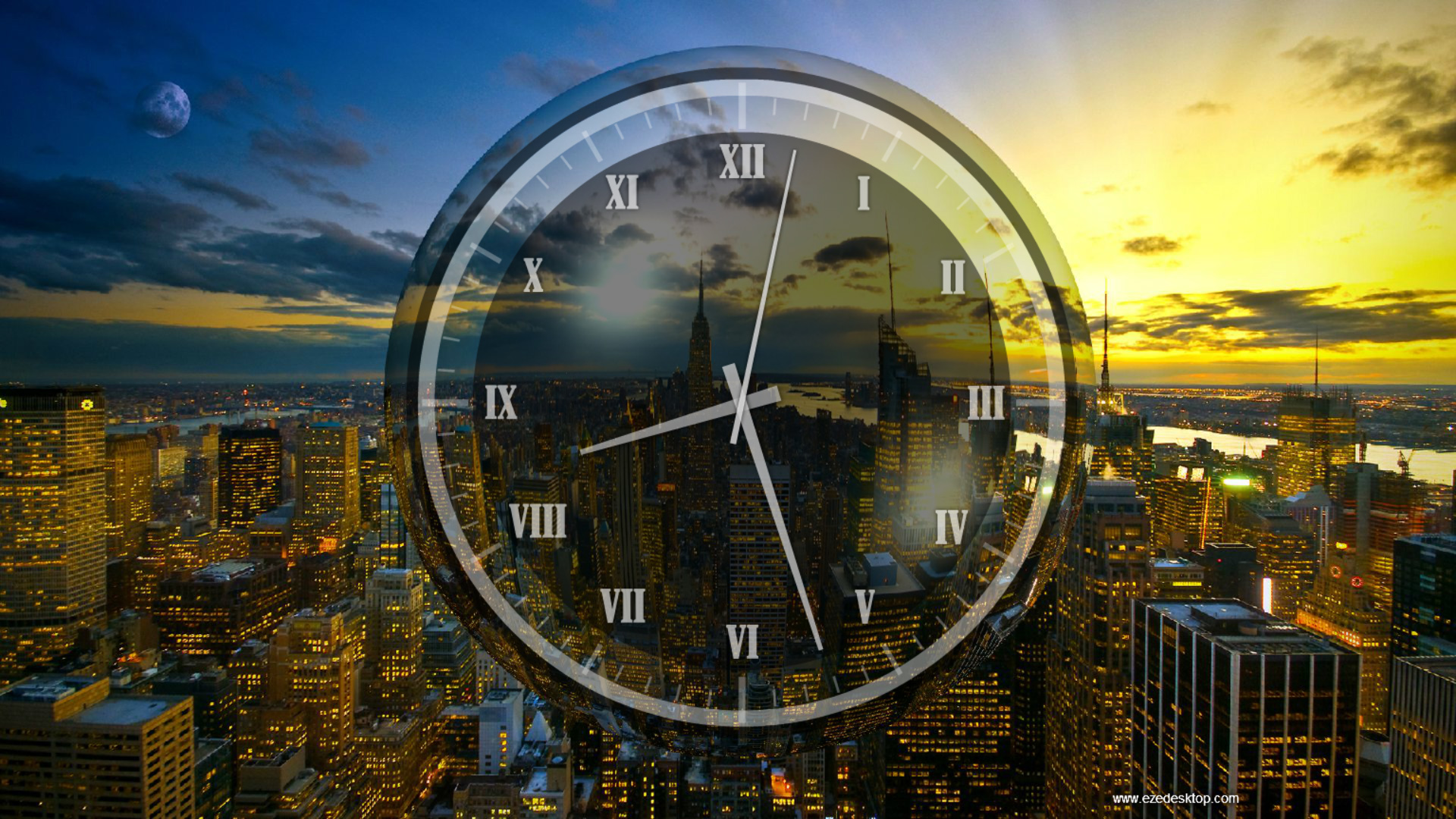 vista style analog desktop clock for windows xp