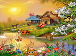 Village Idyll Screensaver - Windows 10 Nature Screensaver - Screenshot 2